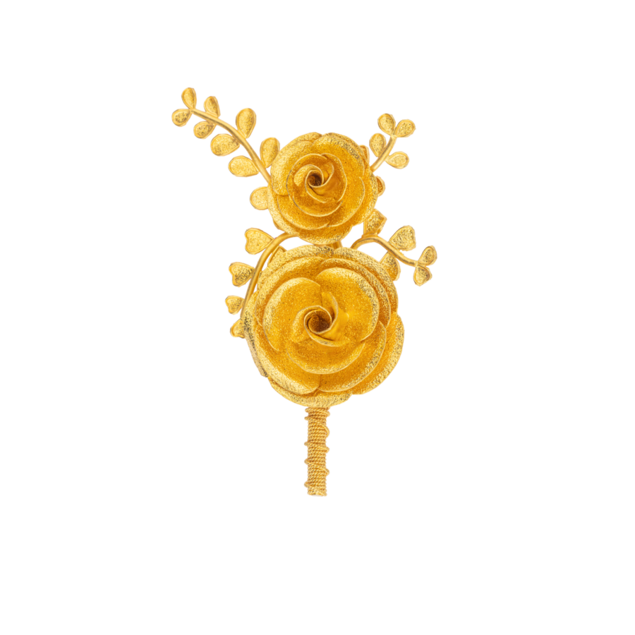 เข็มกลัดช่อกุหลาบ 2 ดอก 01